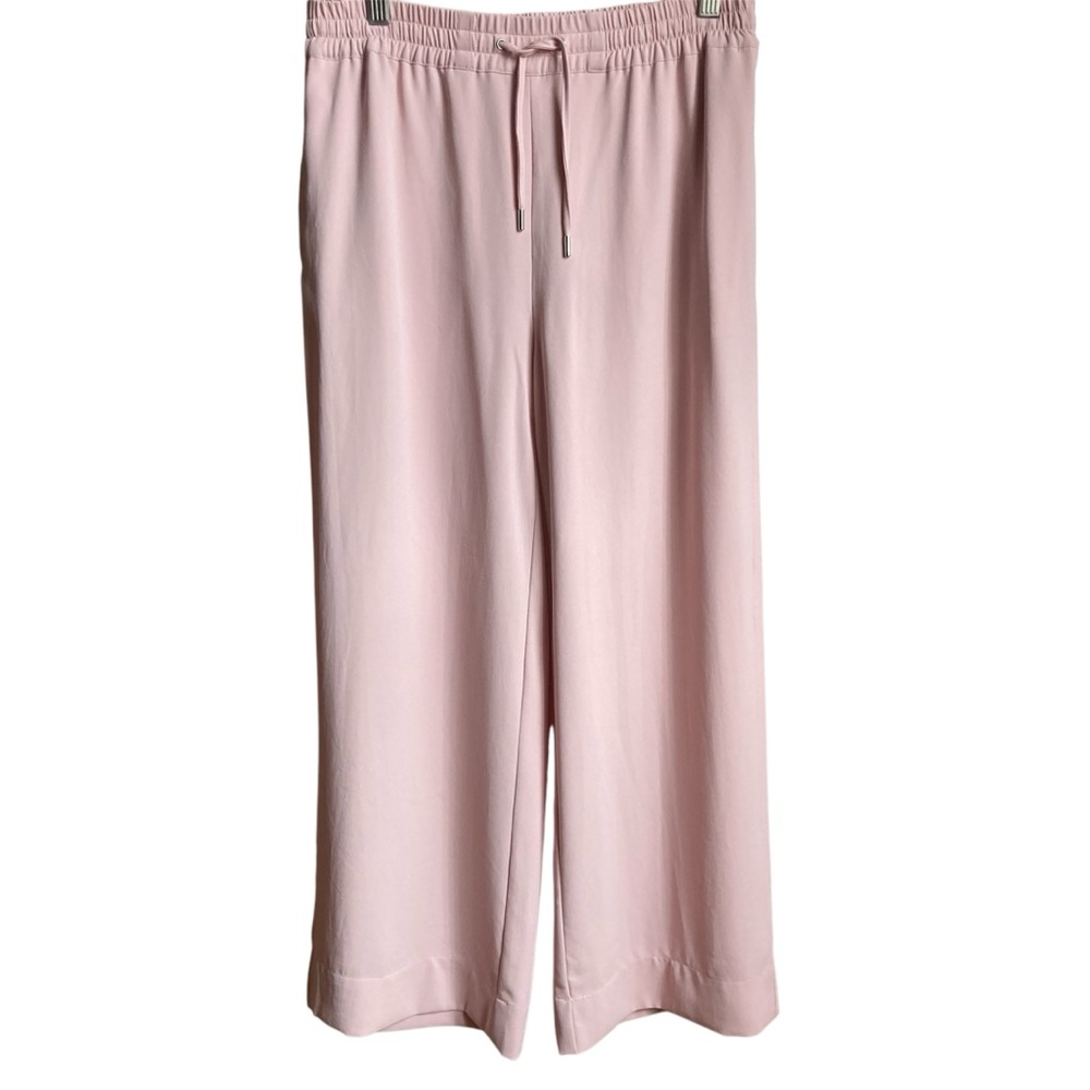 TRISTAN | Pink Palazzo Wide Leg Flowy Dress Pants Size S
